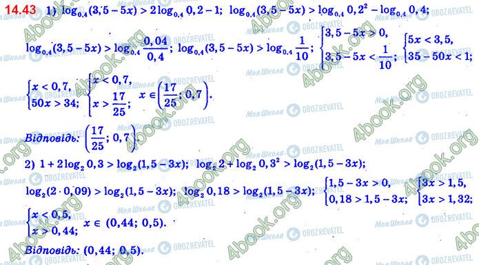 ГДЗ Алгебра 11 класс страница 14.43